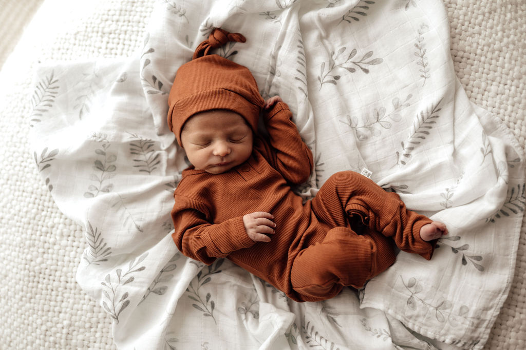 Snuggle Hunny Kids Knotted Beanie - Biscuit