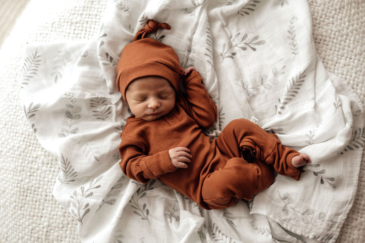 Snuggle Hunny Kids Knotted Beanie - Biscuit