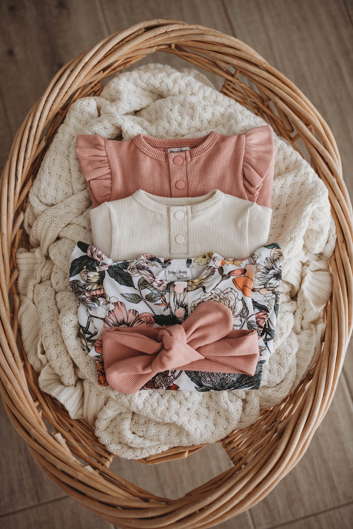 Snuggle Hunny Kids Top Knot - Rose