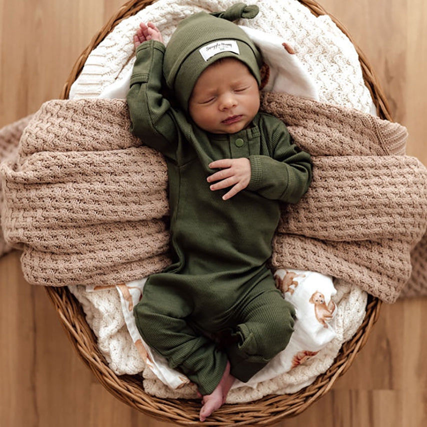 Snuggle Hunny Kids Growsuit - Olive