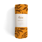 Organic Muslin Wrap - Rust Eucalyptus