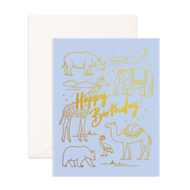 Birthday Animals Greeting Card