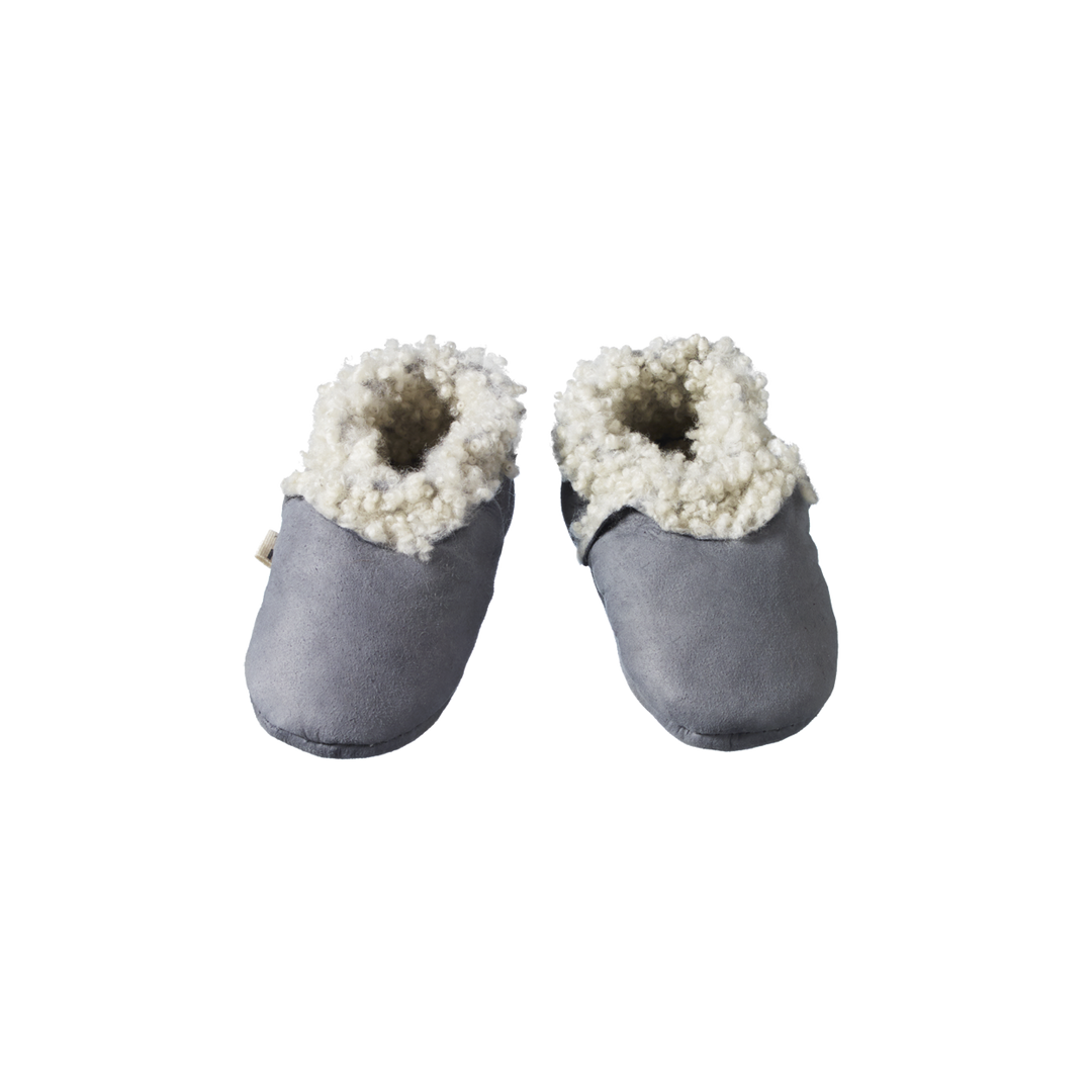 Nature Baby Lambskin Booties - Grey