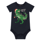 Rock Your Baby Christmas Tree Rex Bodysuit - Baby