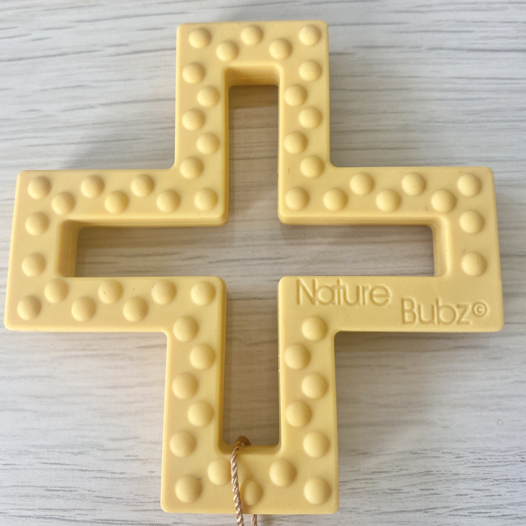 Swiss Cross Teether - Mustard