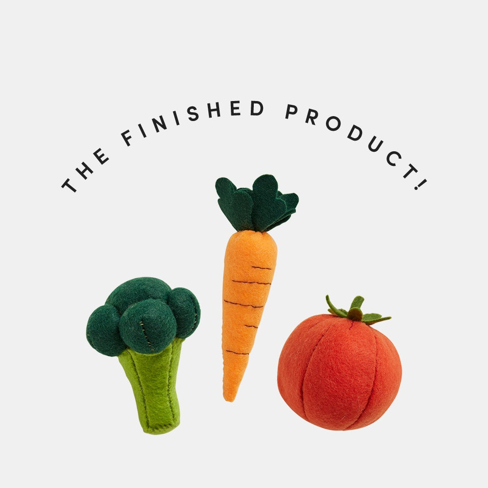 Make Your Own - Felt Vegetable Kit