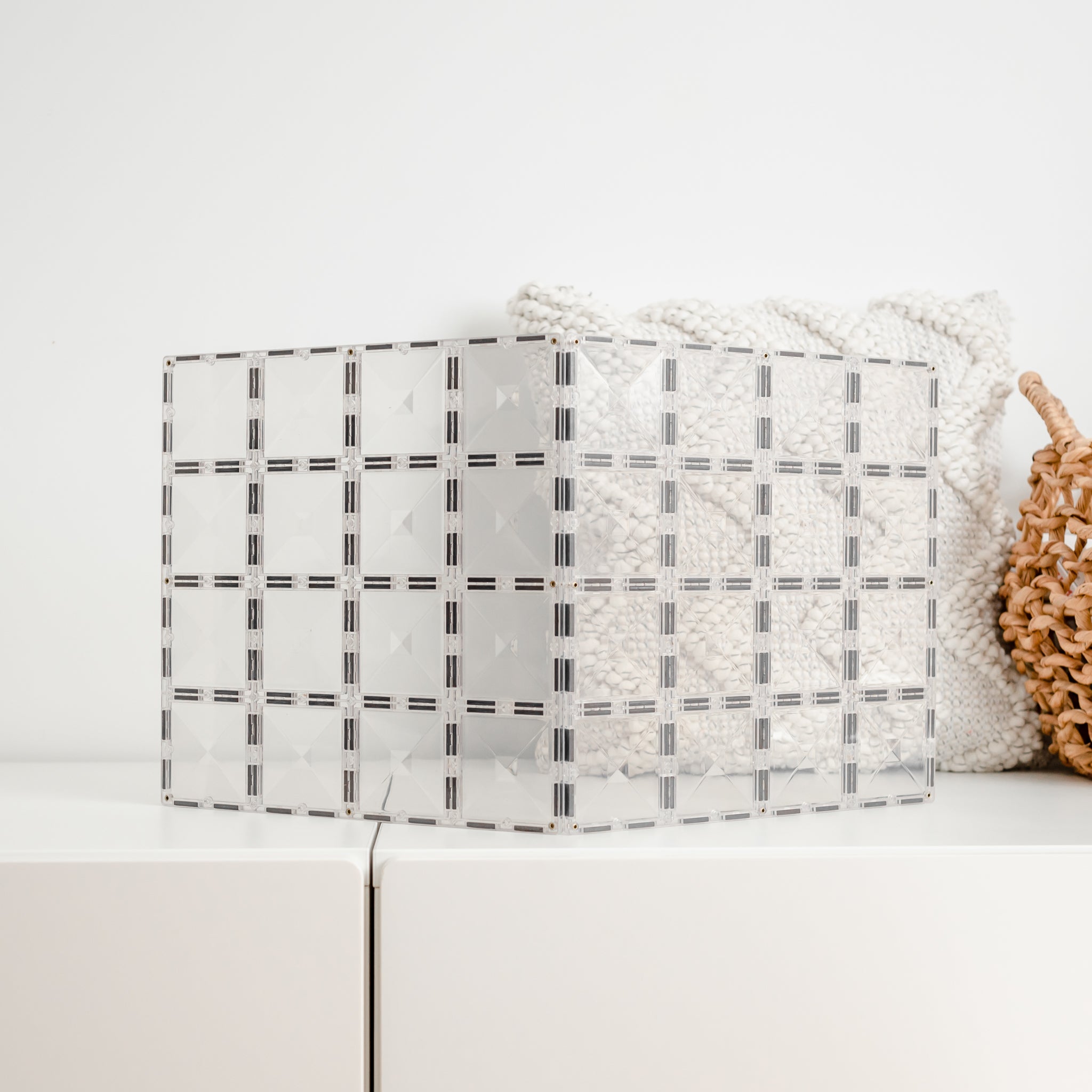 Connetix Tiles - 2 Piece Base Plate Set | Clear