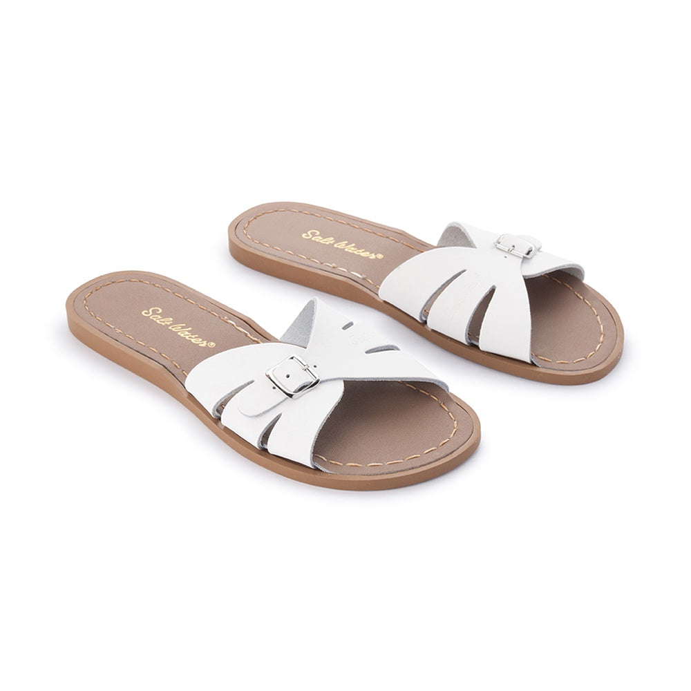 Saltwater Sandals Adults Classic Slides - White