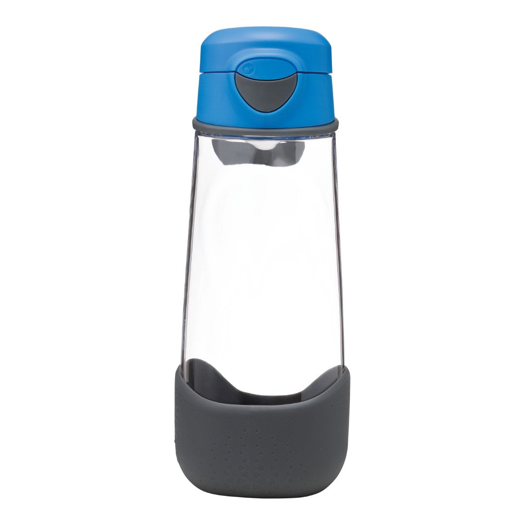 Sports Spout Bottle 600ml - Blue Slate