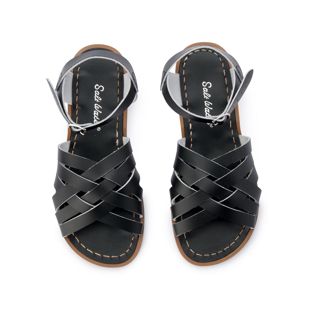 Saltwater sandals black online