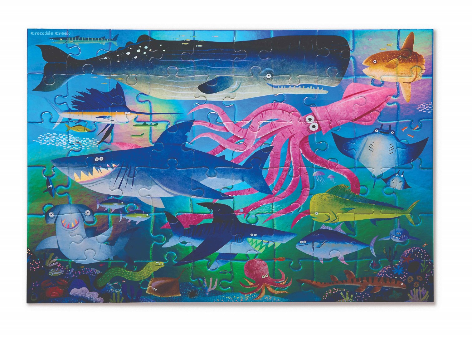 Foil Puzzle 60 Piece - Shimmer Shark