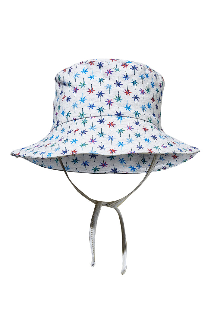Milky Retro Palms Baby Hat