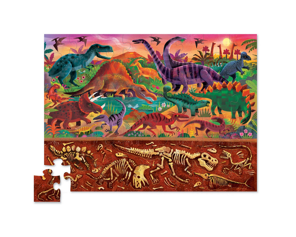 Above and Below Puzzle 48 Piece - Dinosaur World