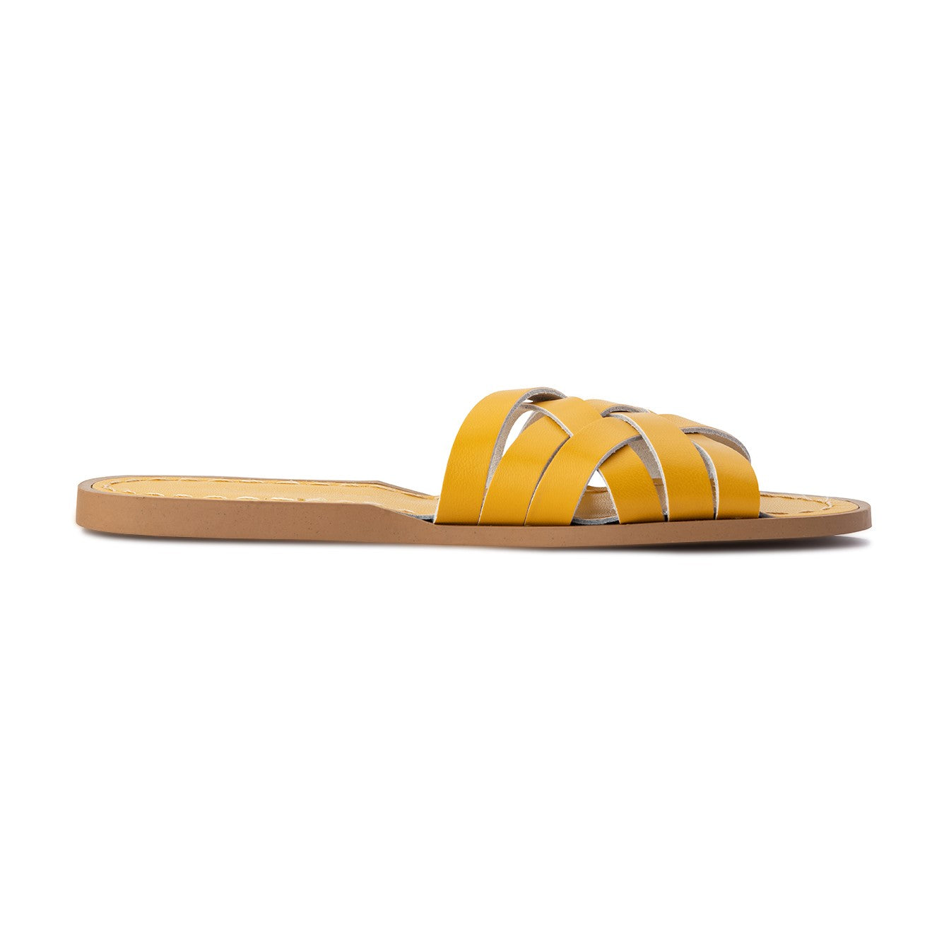 Saltwater Sandals Adults Retro Slides - Mustard