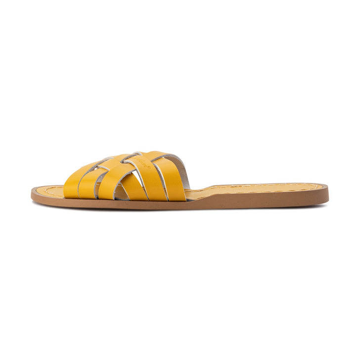 Saltwater Sandals Adults Retro Slides - Mustard