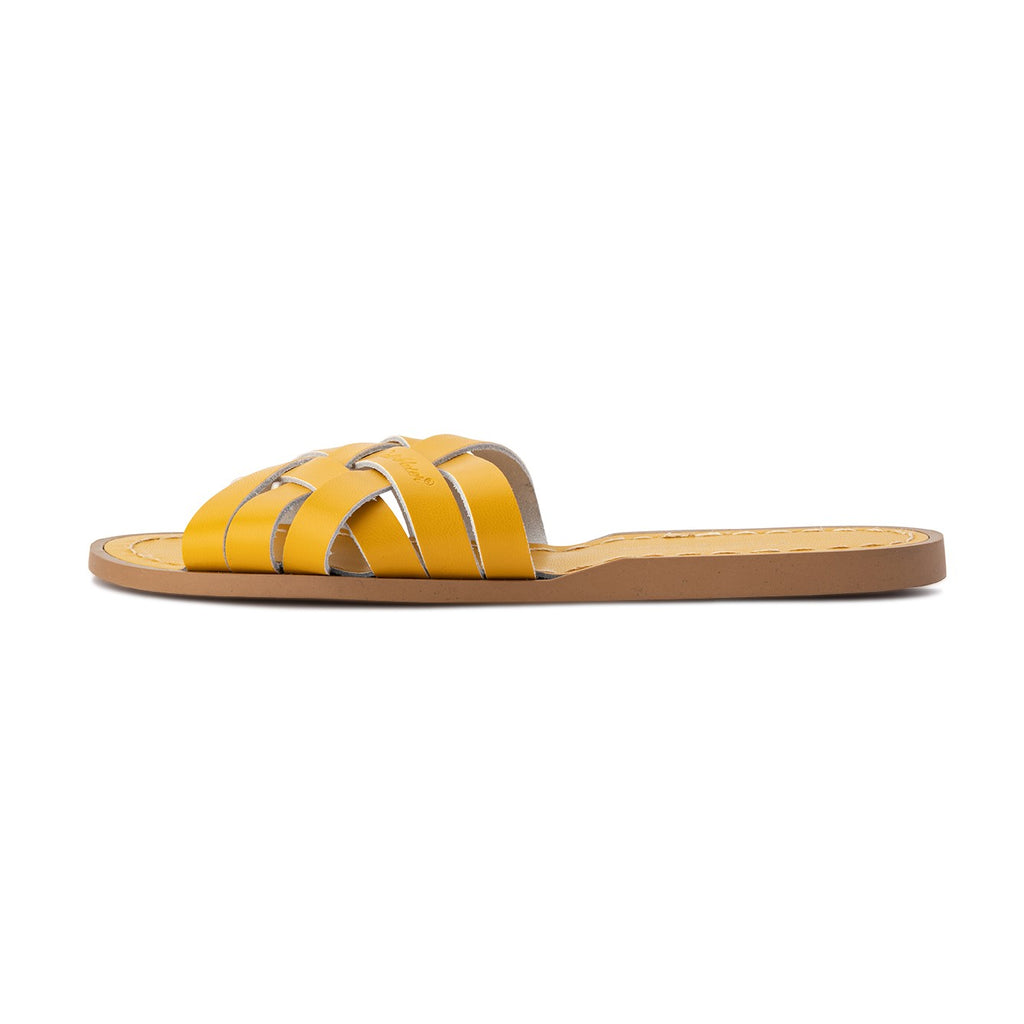 Saltwater Sandals Adults Retro Slides - Mustard