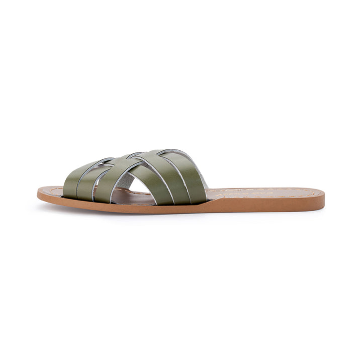 Saltwater Sandals Adults Retro Slides - Olive