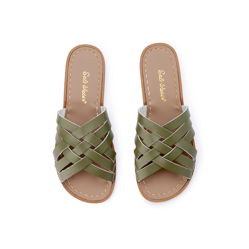 Saltwater Sandals Adults Retro Slides - Olive