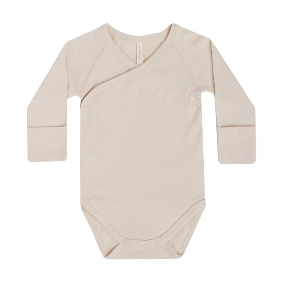 Quincy Mae Side Snap Bodysuit | Natural