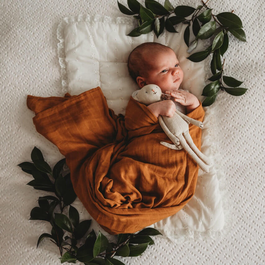 Snuggle Hunny Organic Cotton Muslin Wrap - Bronze