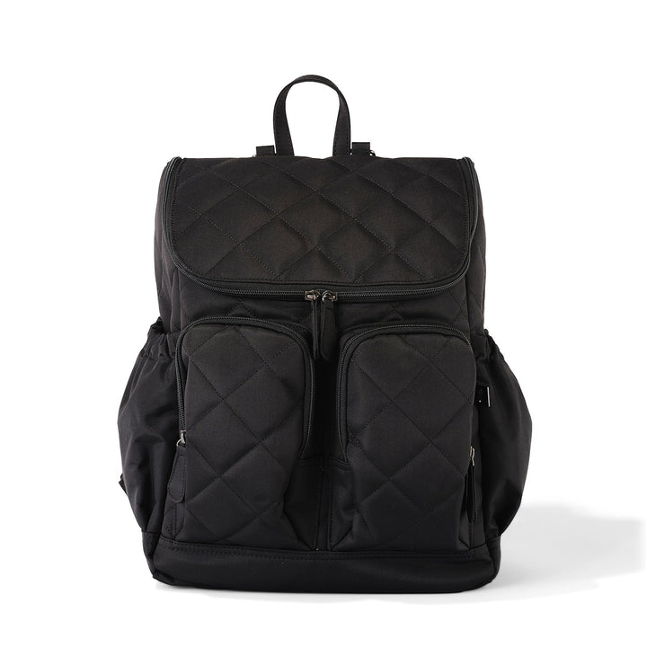 OiOi Signature Nappy Backpack - Black Diamond Quilt