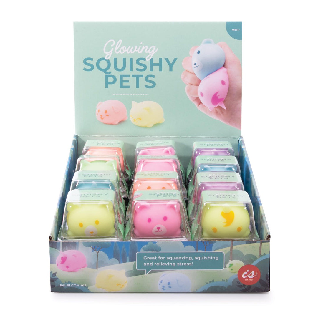Glow in the Dark Squishy Pets - Assorted