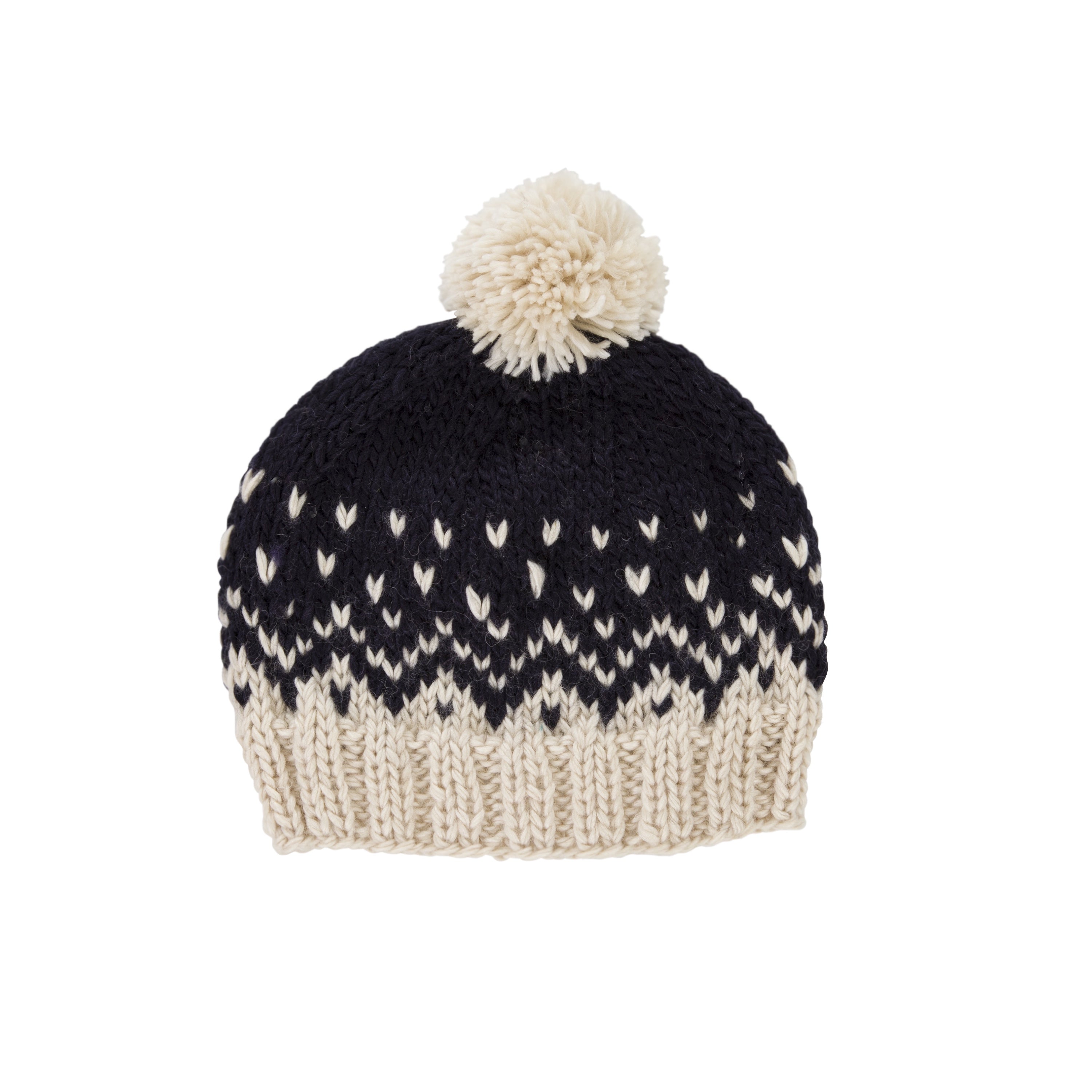 Snowflake Beanie - Navy