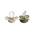 Couture Silicone Pacifier 2 Pack  - Vanilla/Olive