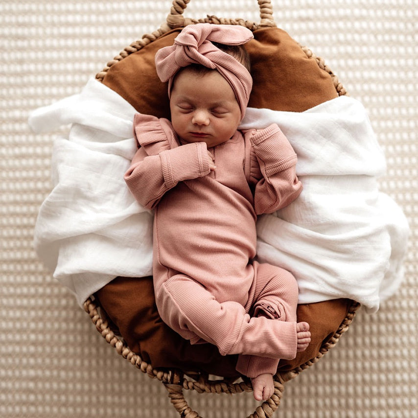 Snuggle Hunny Kids Growsuit - Rose