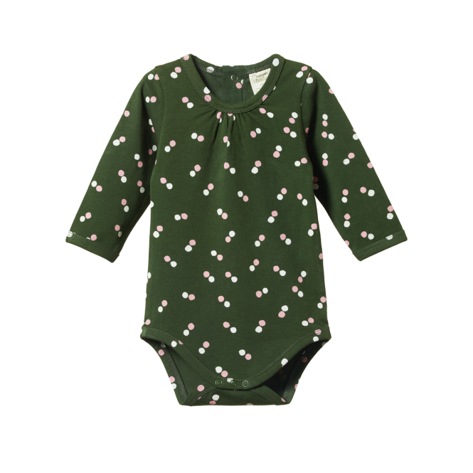 Nature Baby Florence Bodysuit - Snow Drop Print