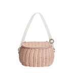 Mini Rattan Chari Bag - Rose