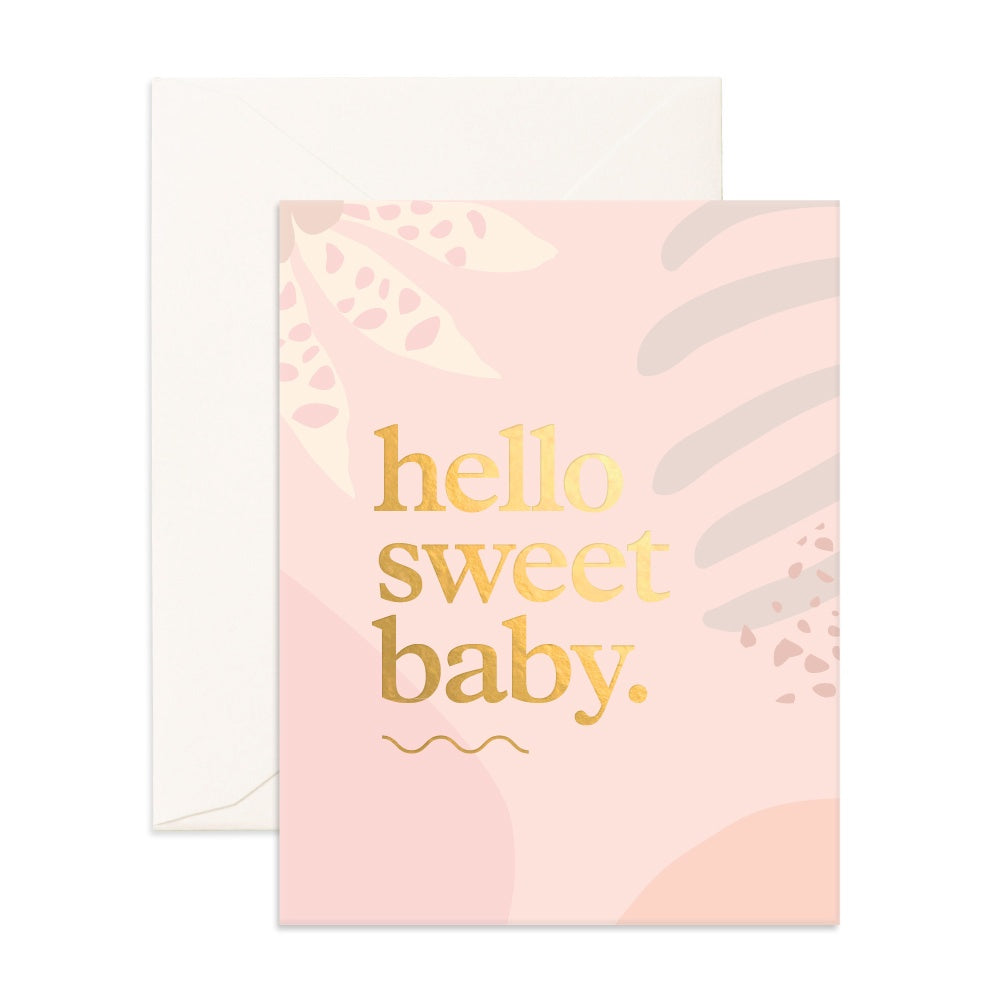 Hello Sweet Baby Greeting Card
