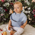 Snuggle Hunny Waterproof Bib - Sky