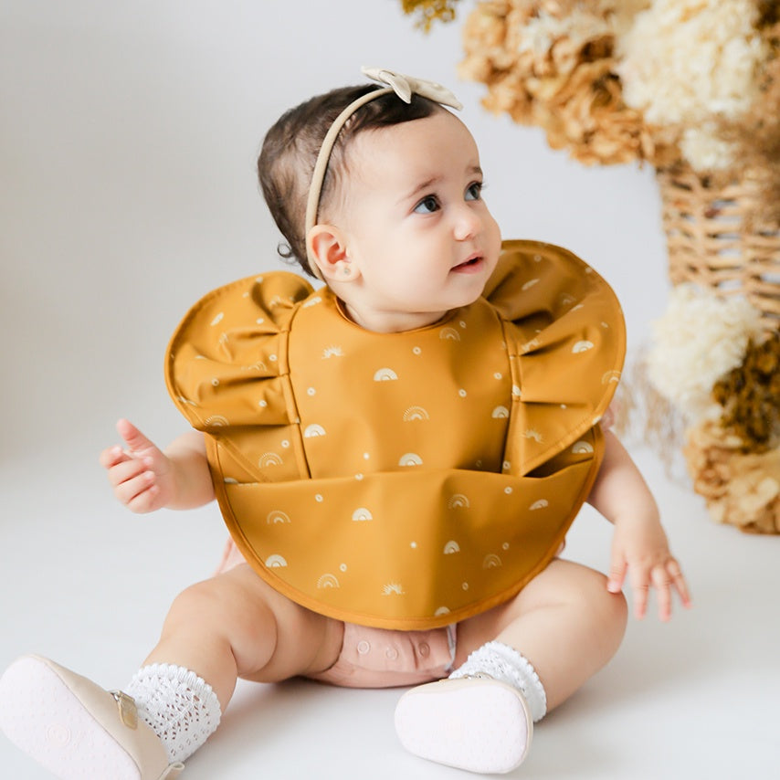 Snuggle Hunny Waterproof Bib - Sunrise Frill