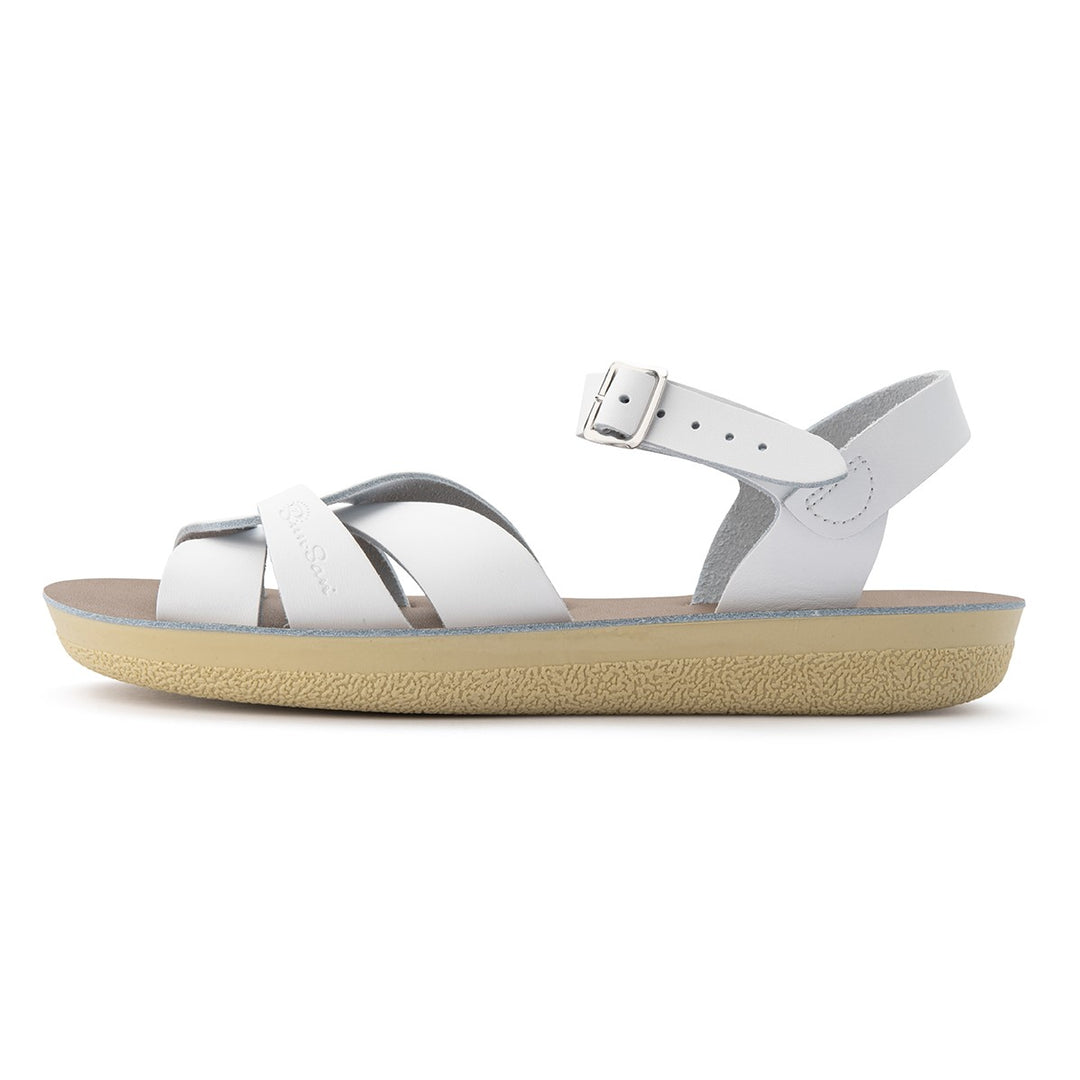 Saltwater Sandals Adults Sun San Swimmer - White