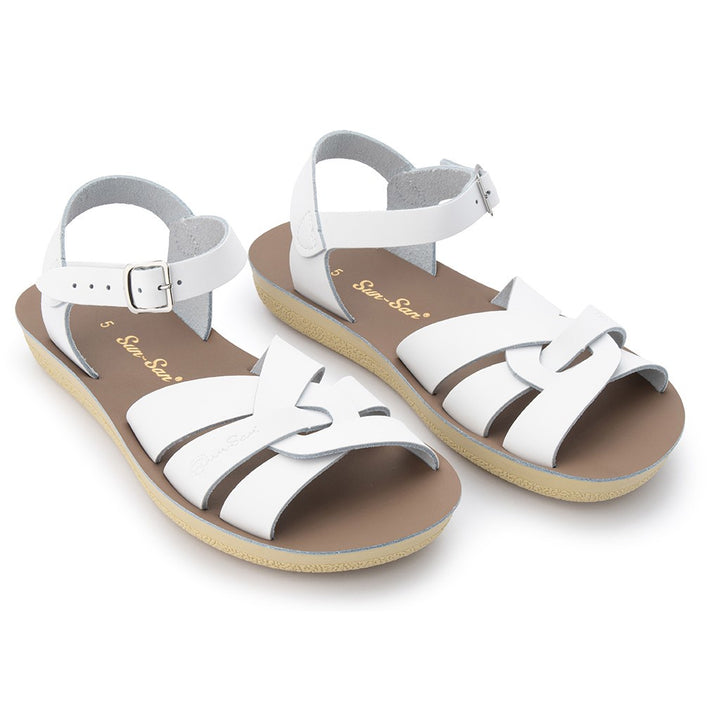 Saltwater Sandals Adults Sun San Swimmer - White