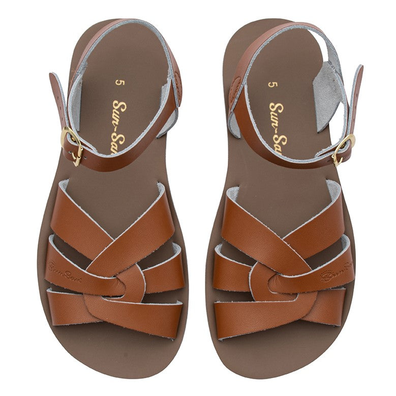 Tan saltwater sandals on sale