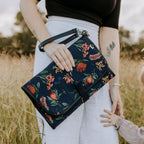 Change Clutch - Navy Botanical