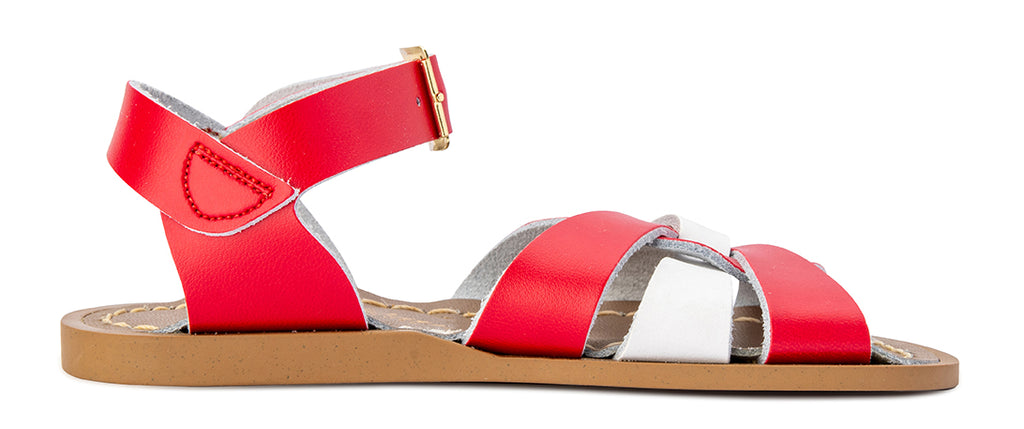 Saltwater Sandals Original Mash-Up - Red/White