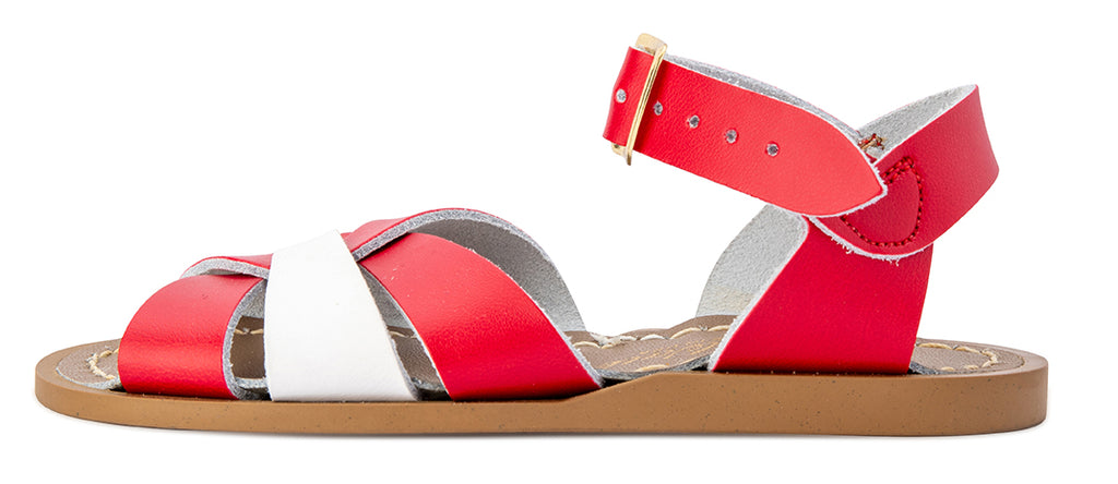 Saltwater Sandals Original Mash-Up - Red/White
