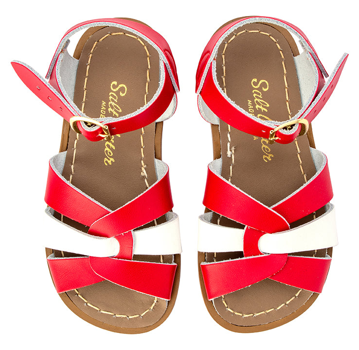 Saltwater Sandals Original Mash-Up - Red/White