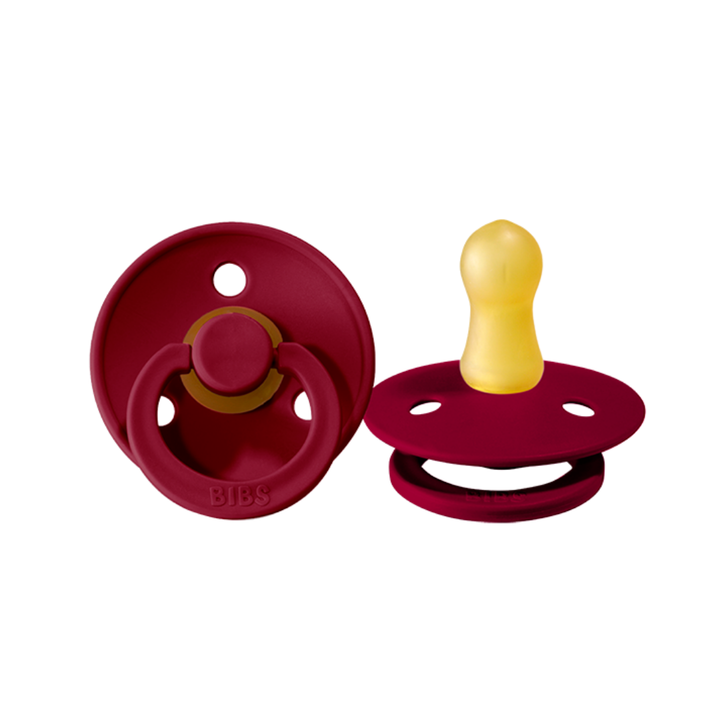 BIBS Colour Pacifier 2 Pack - Ruby