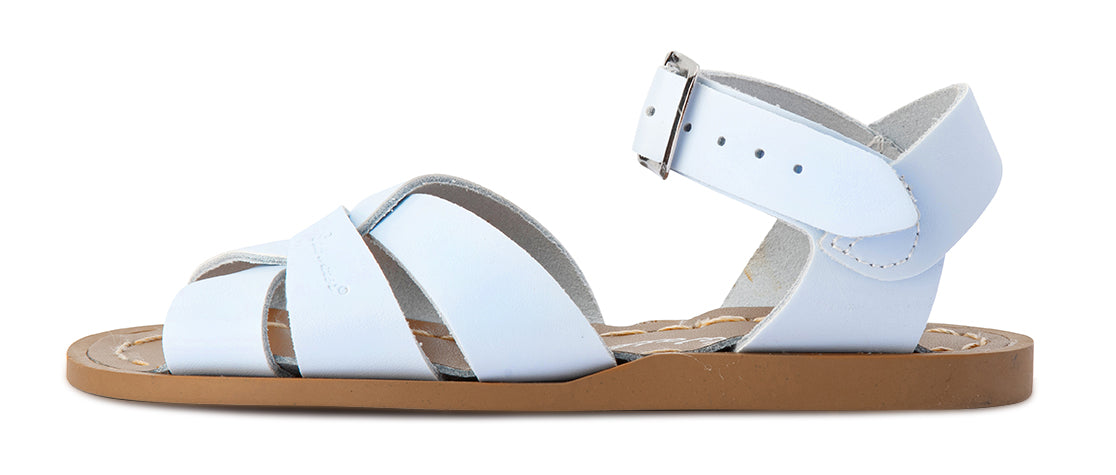Saltwater Sandals Original Light Blue Daisy and Hen