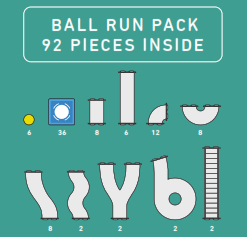 Connetix Tiles - 92 Piece Ball Run