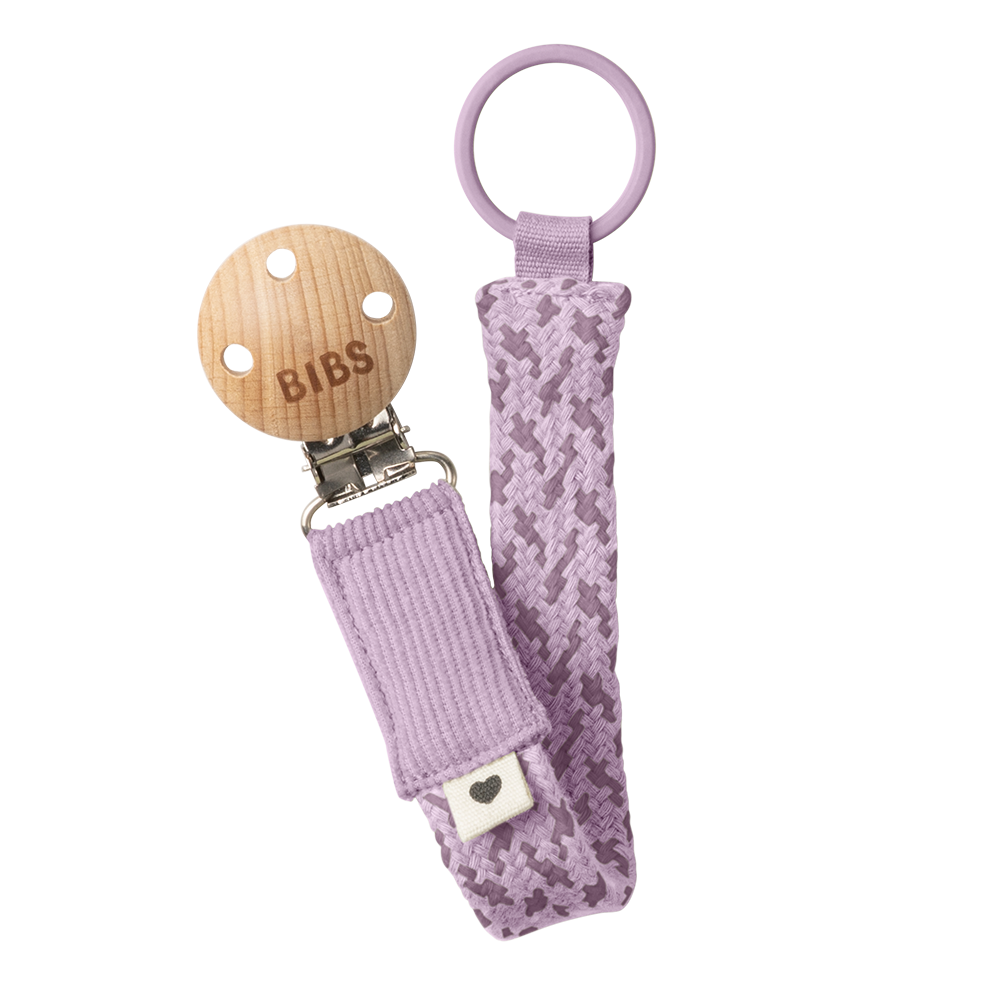 BIBS Pacifier Clip - Violet Sky/Mauve