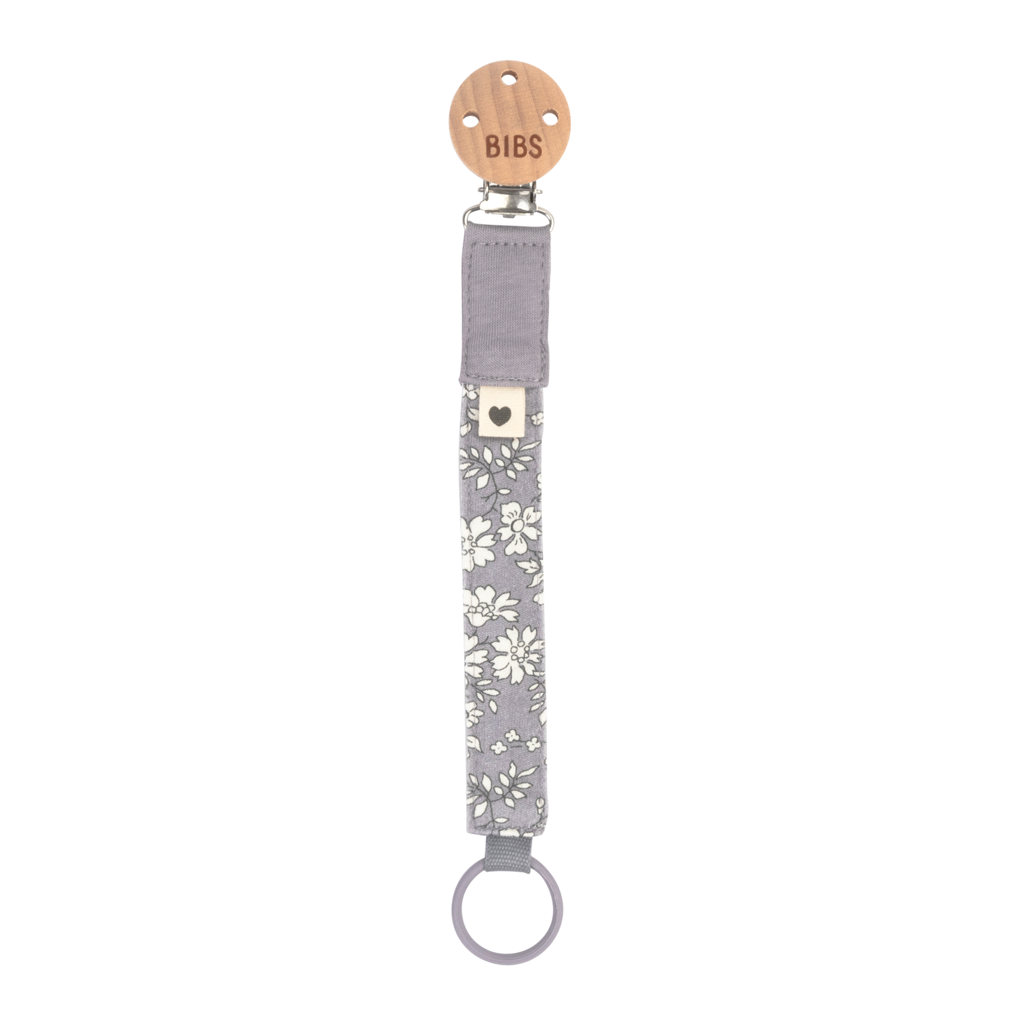 Liberty Pacifier Clip - Capel/Fossil Grey