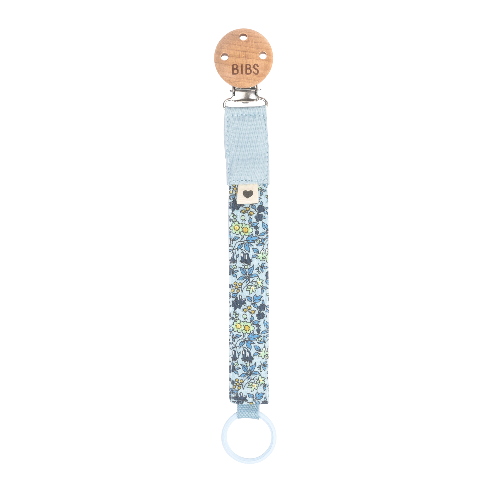 Liberty Pacifier Clip - Chamomile Lawn/Baby Blue