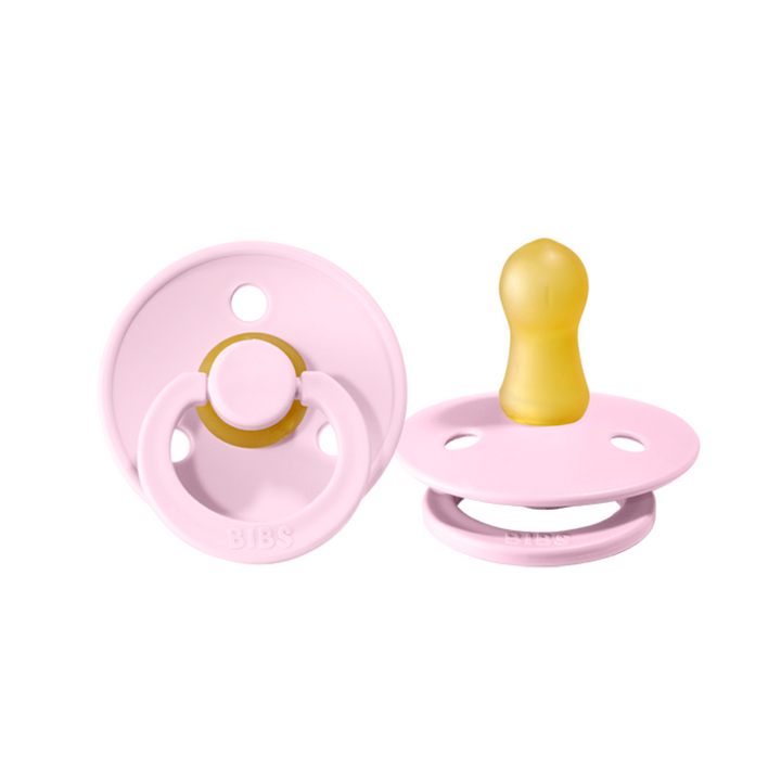 BIBS Colour Pacifier 2 Pack - Baby Pink