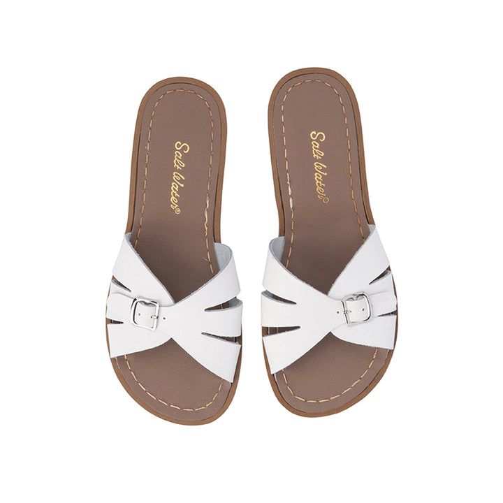 Saltwater Sandals Adults Classic Slides - White