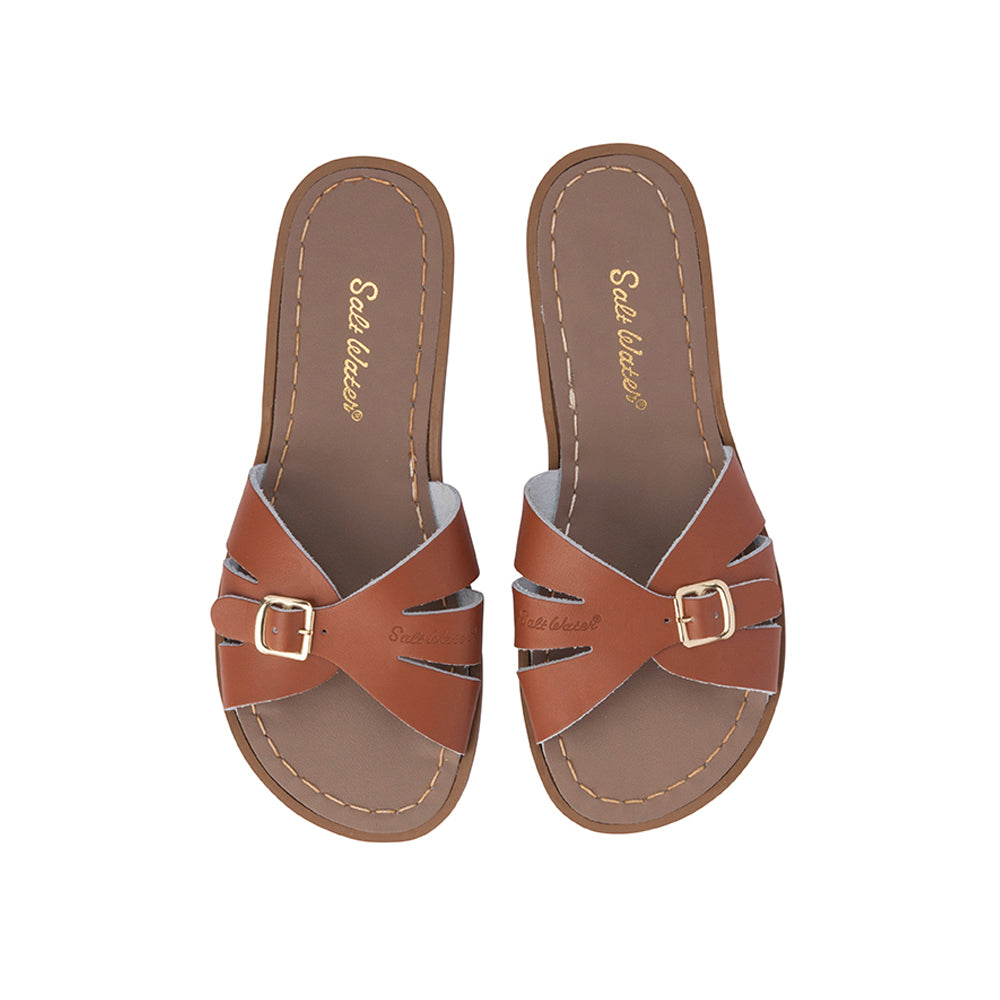 Saltwater Sandals Adults Classic Slides - Tan